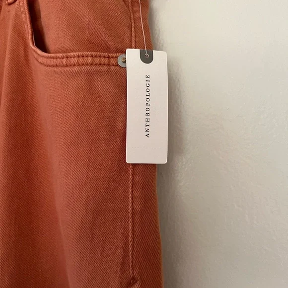 NWT Anthropologie Pilcro terra cotta cotton blend pants ( moving Sale) - Picture 3 of 5